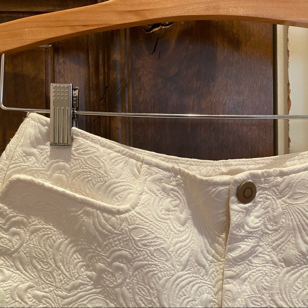 UO High Waisted White Shorts
